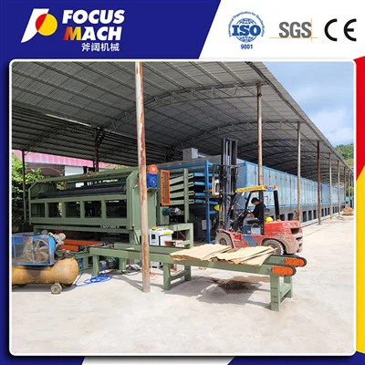 4 Schicht 38m Furnierrollenrollenentrockner und 10t Herd